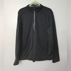 Under Armour Pullover 1/2 Zip Men's Size Small Loose Sweater Black Pockets